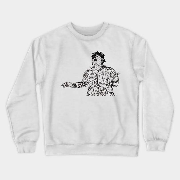 desiree burch - oatmeal and death Crewneck Sweatshirt by underscoree